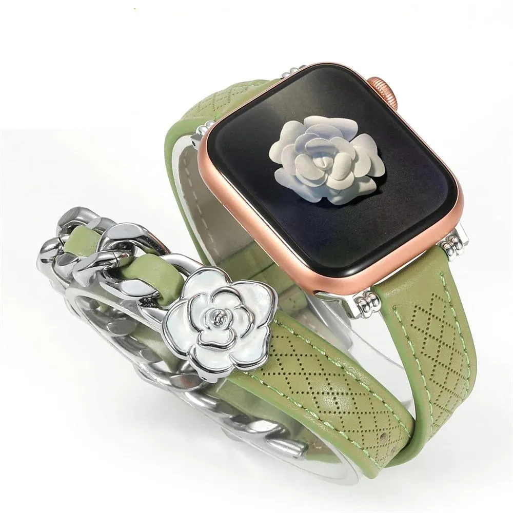 Vogue Wrap Genuine Leather Double Wrap for Apple Watch Band