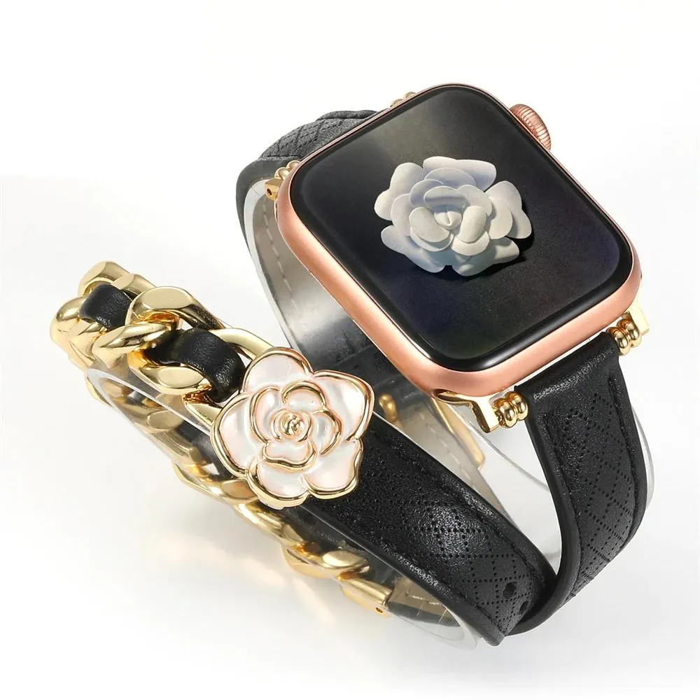 Vogue Wrap Genuine Leather Double Wrap for Apple Watch Band