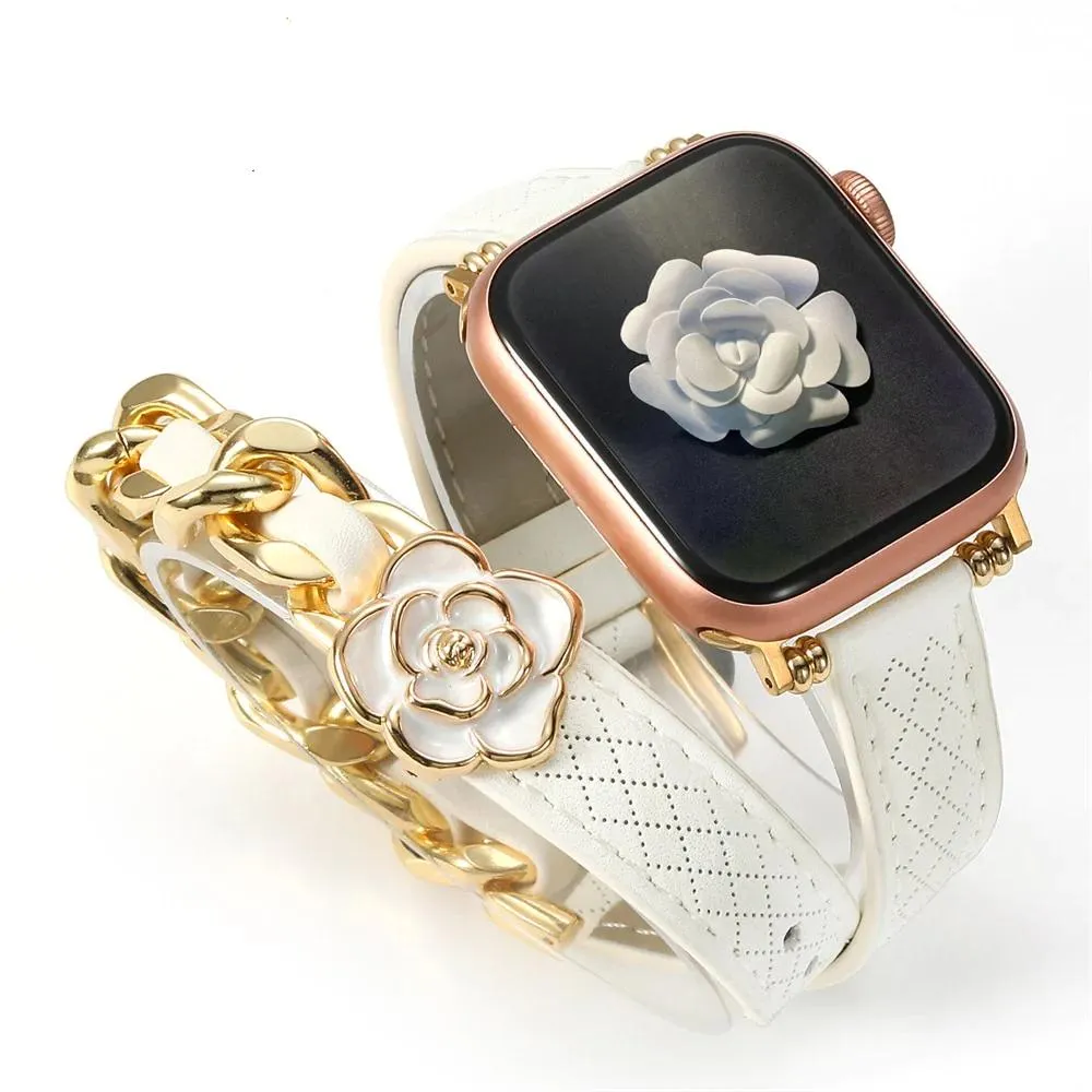 Vogue Wrap Genuine Leather Double Wrap for Apple Watch Band