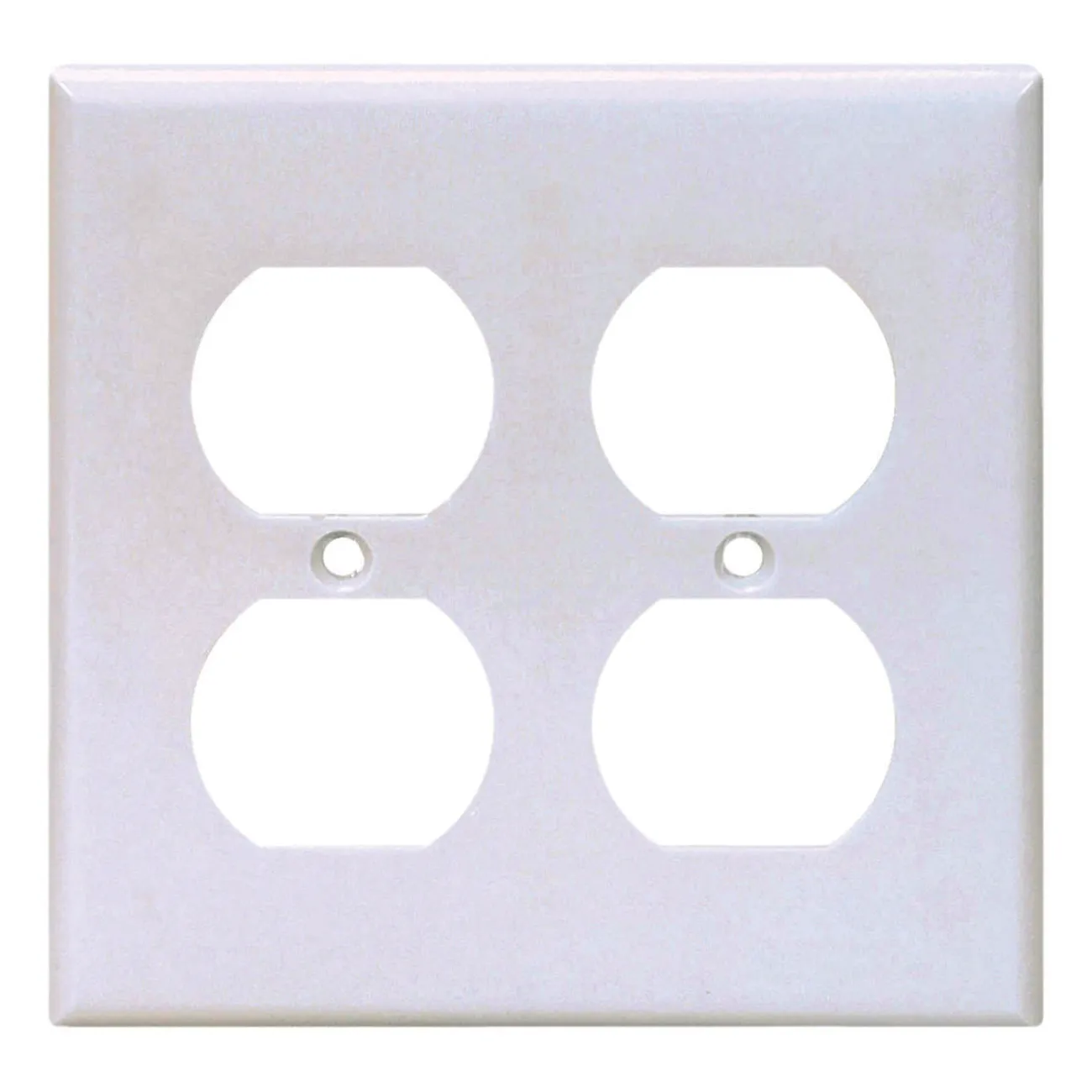 WALL PLATE 2GNG DPLX RECPT WHT