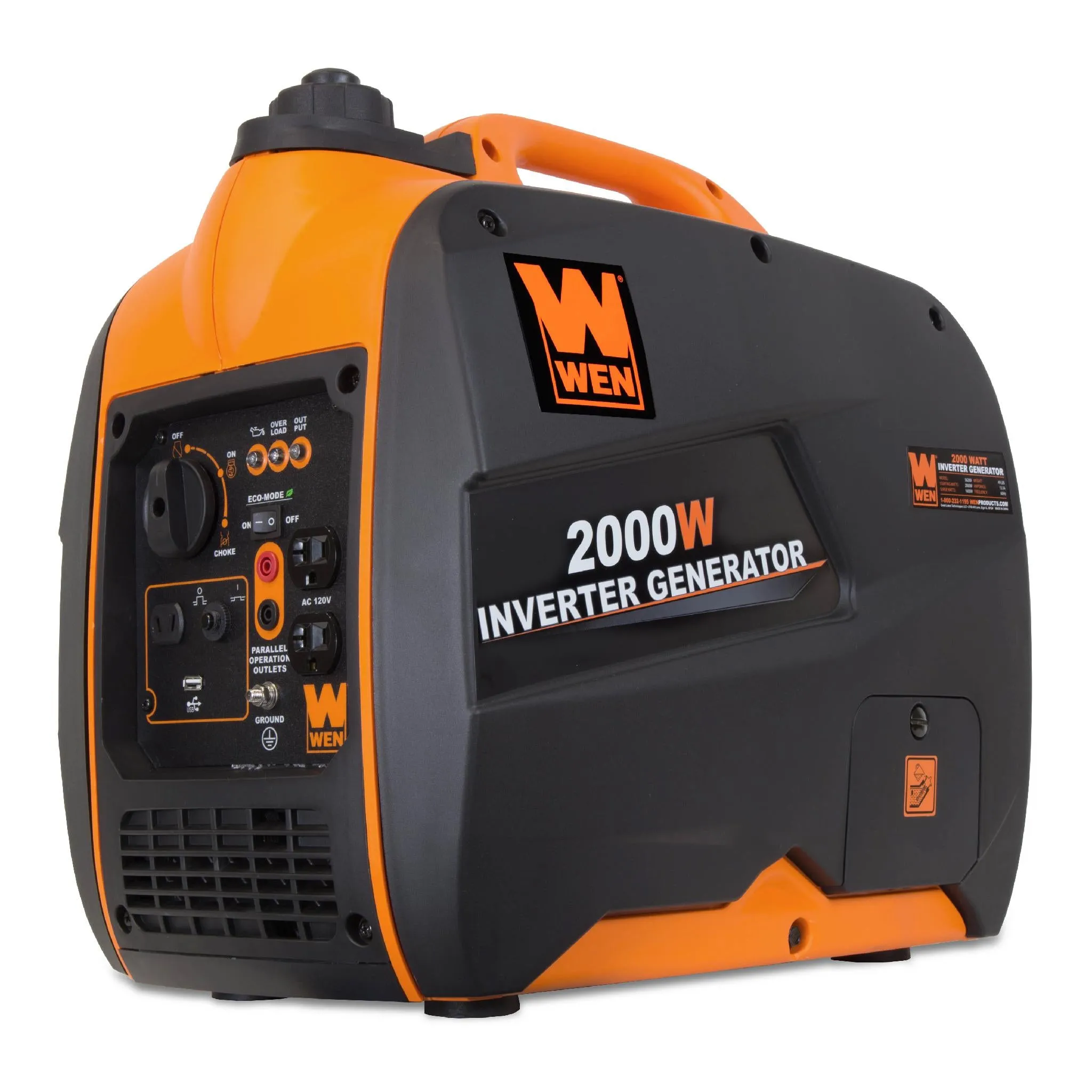 WEN R56200i 2000 Watt Inverter Generator, CARB Compliant (Manufacturer Refurbished)