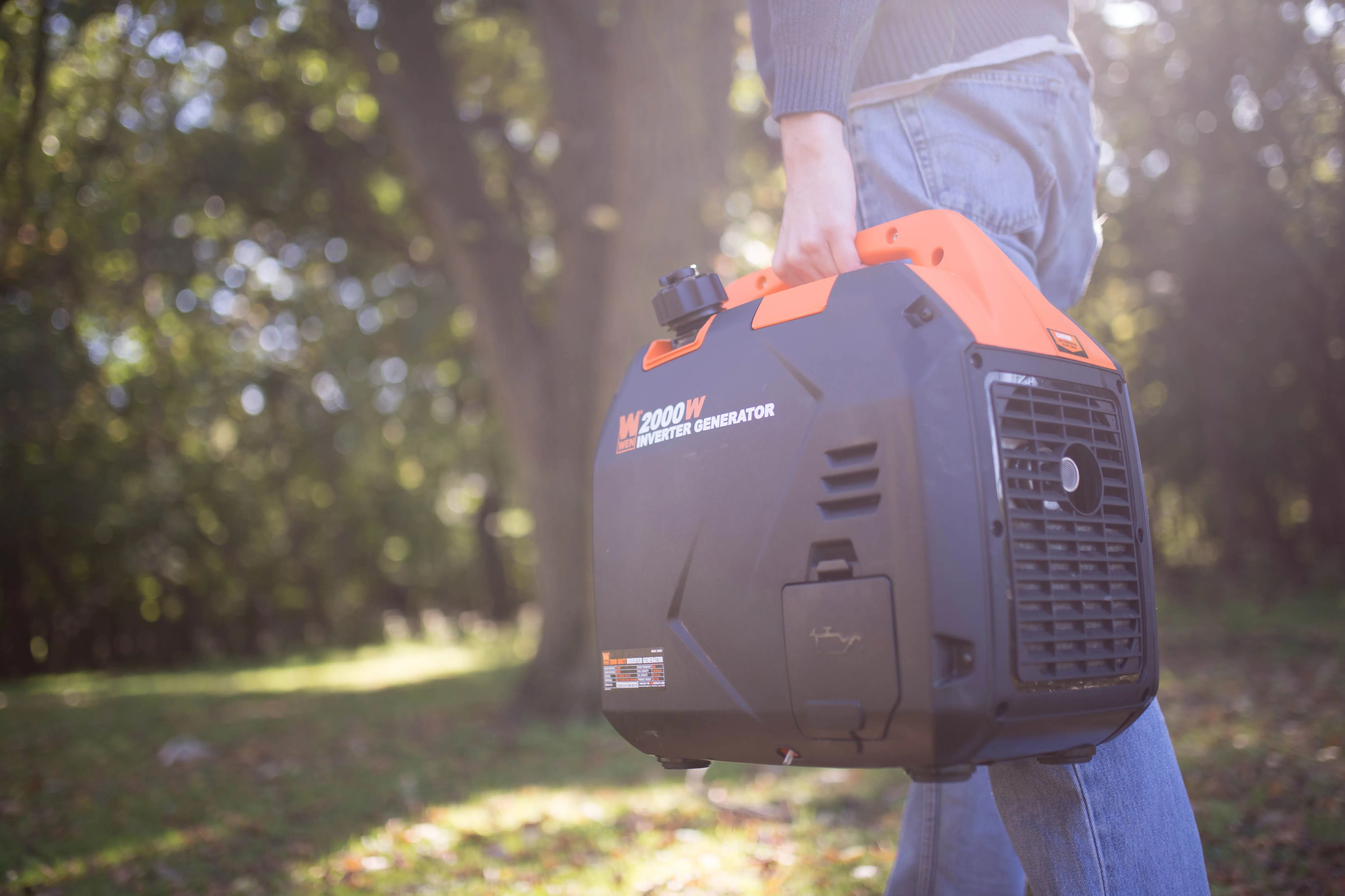 WEN R56203i Super Quiet 2000-Watt Portable Inverter Generator with Fuel Shut Off, CARB Compliant (Manufacturer Refurbished)