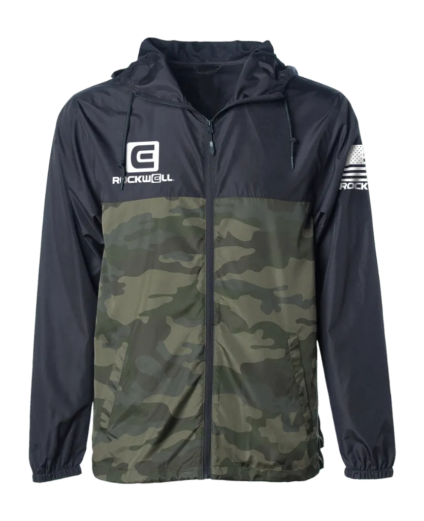Windbreaker (Black/Green Camo)