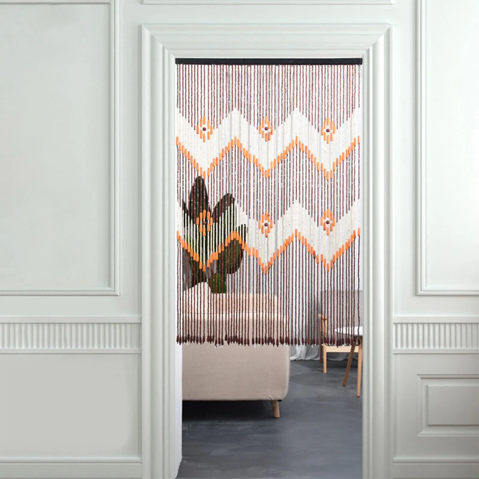 Wooden Beaded Curtain String Door Curtain Home Decor  For Doorway