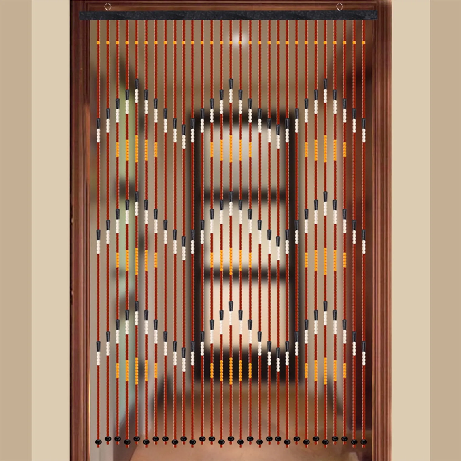 Wooden Beaded Curtain String Door Curtain Home Decor  For Doorway
