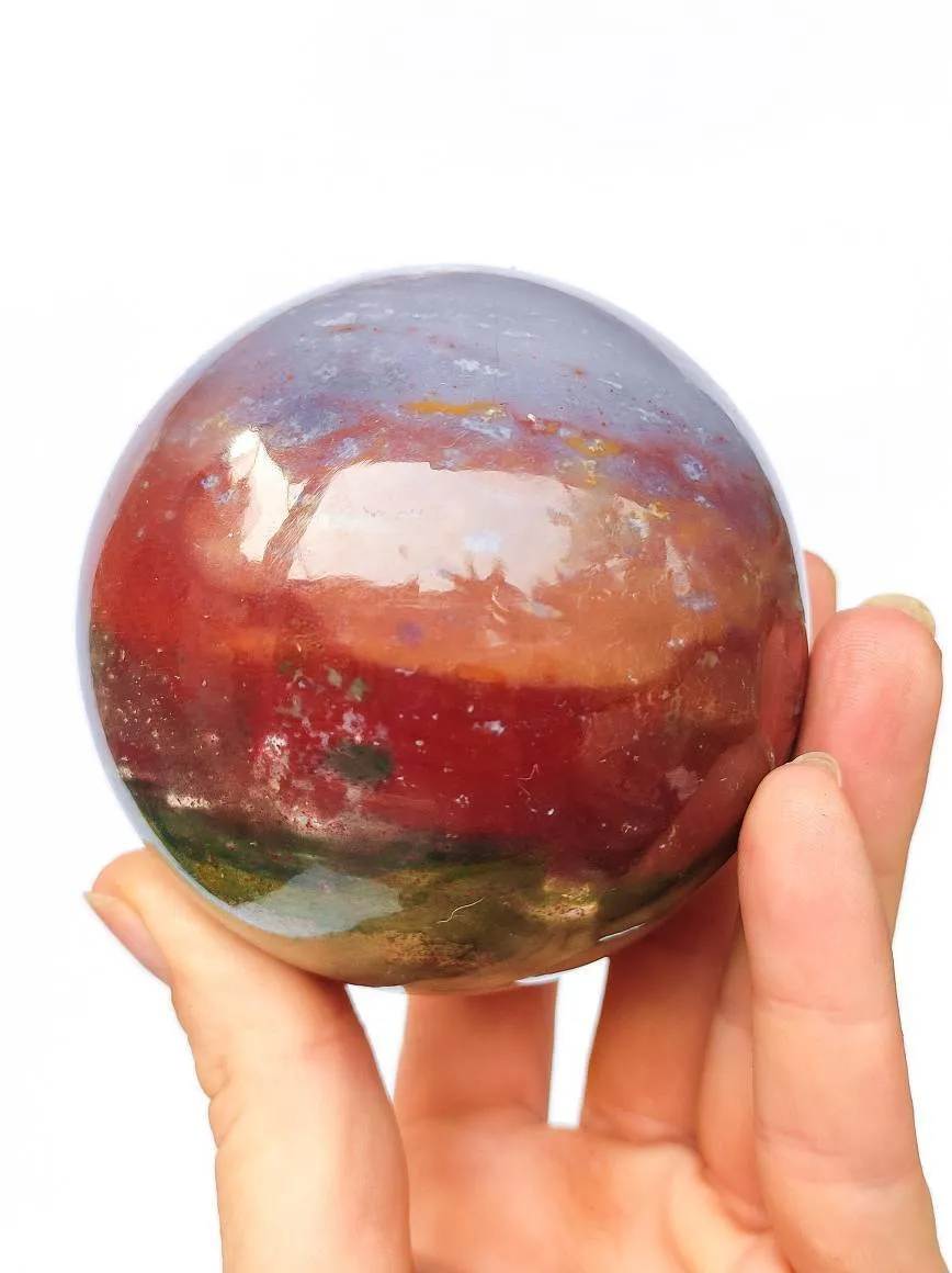 XL Ocean Jasper Agate Crystal Sphere