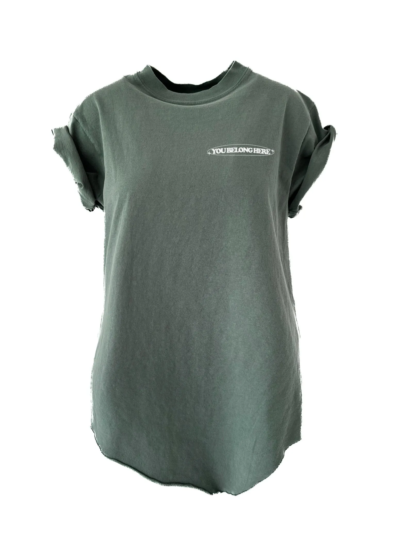 YOU BELONG HERE SIDE SLIT TEE