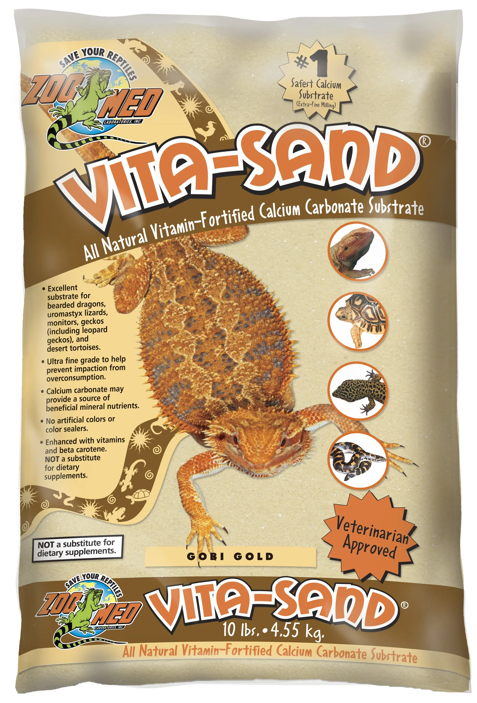 Zoo Med Vita-Sand Gobi Gold 10 lb.