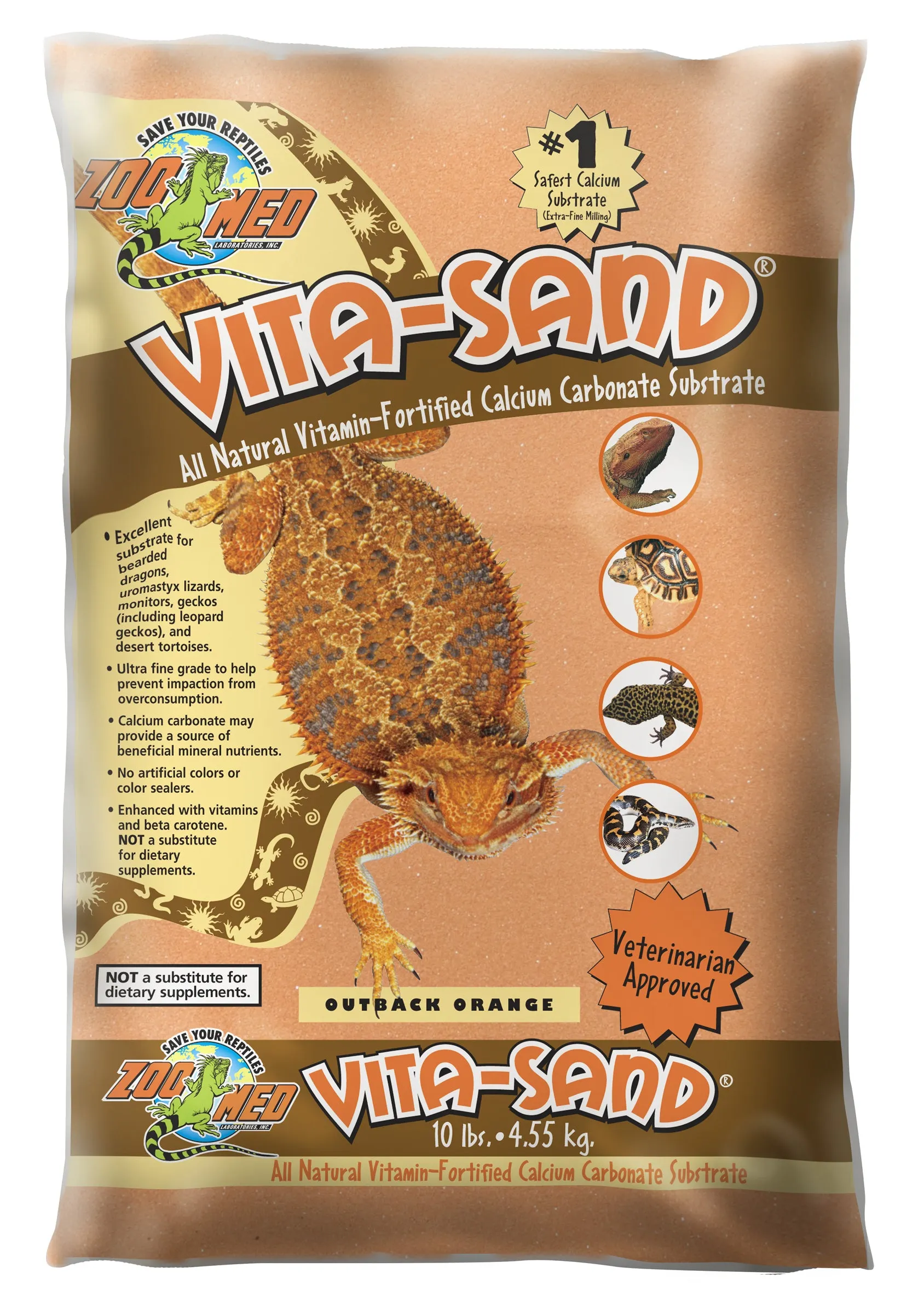 Zoo Med Vita-Sand Outback Orange 10 lb.